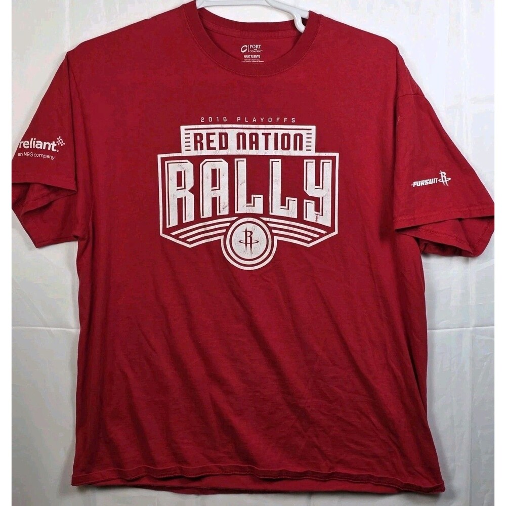 Port Authority Houston Rockets Men's XL Red Rally T-Shirt‎